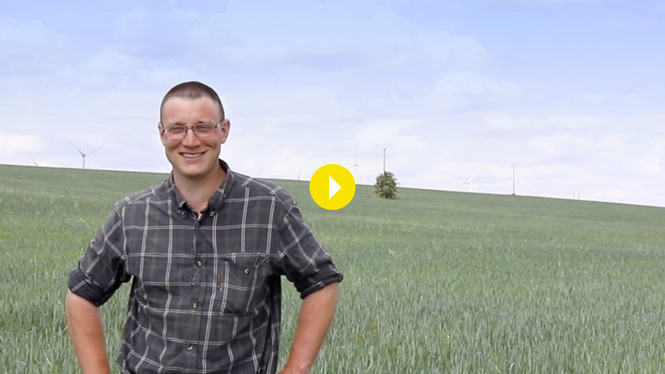 Vidéo d'un agriculteur